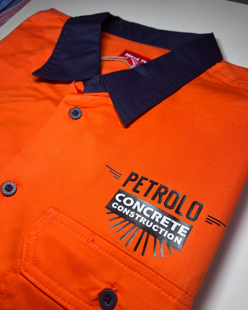 Custom printed Hi Vis Workwear with logo