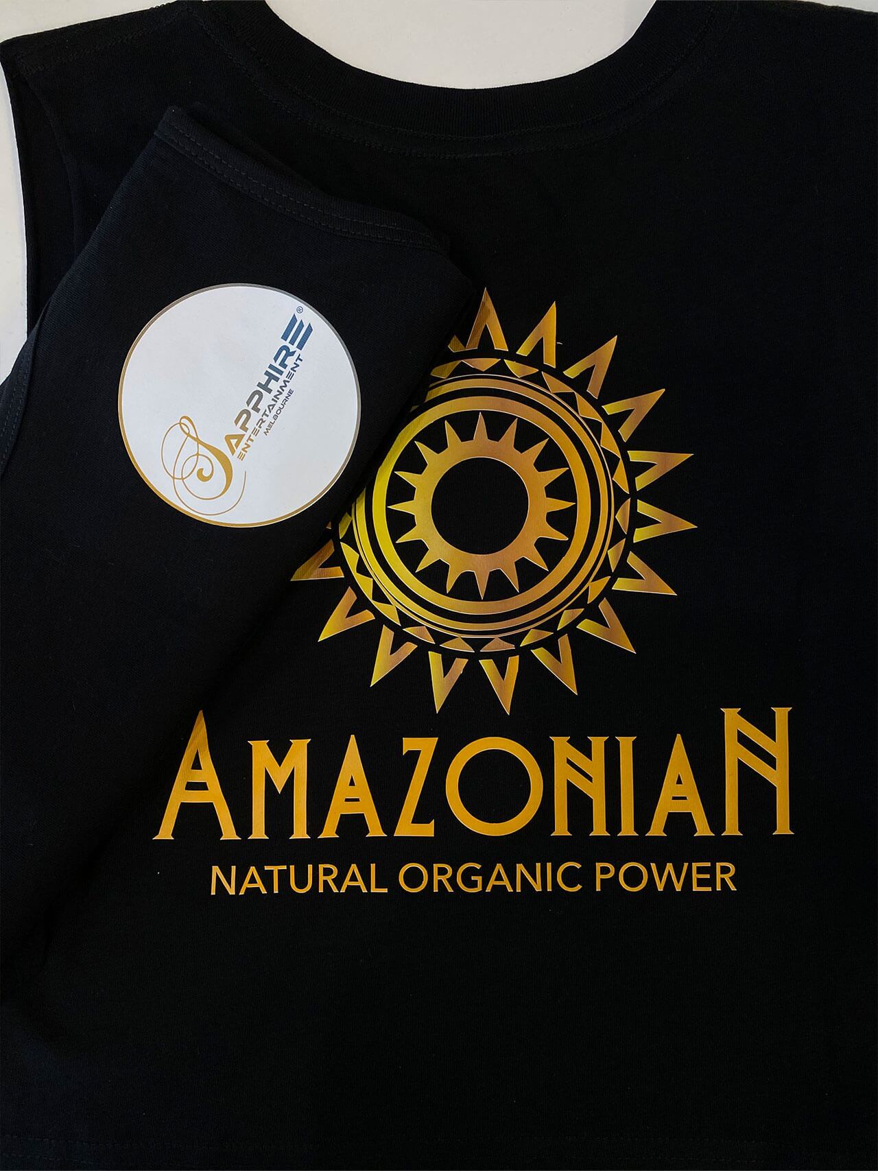 Amazonian logo digital heat transfer