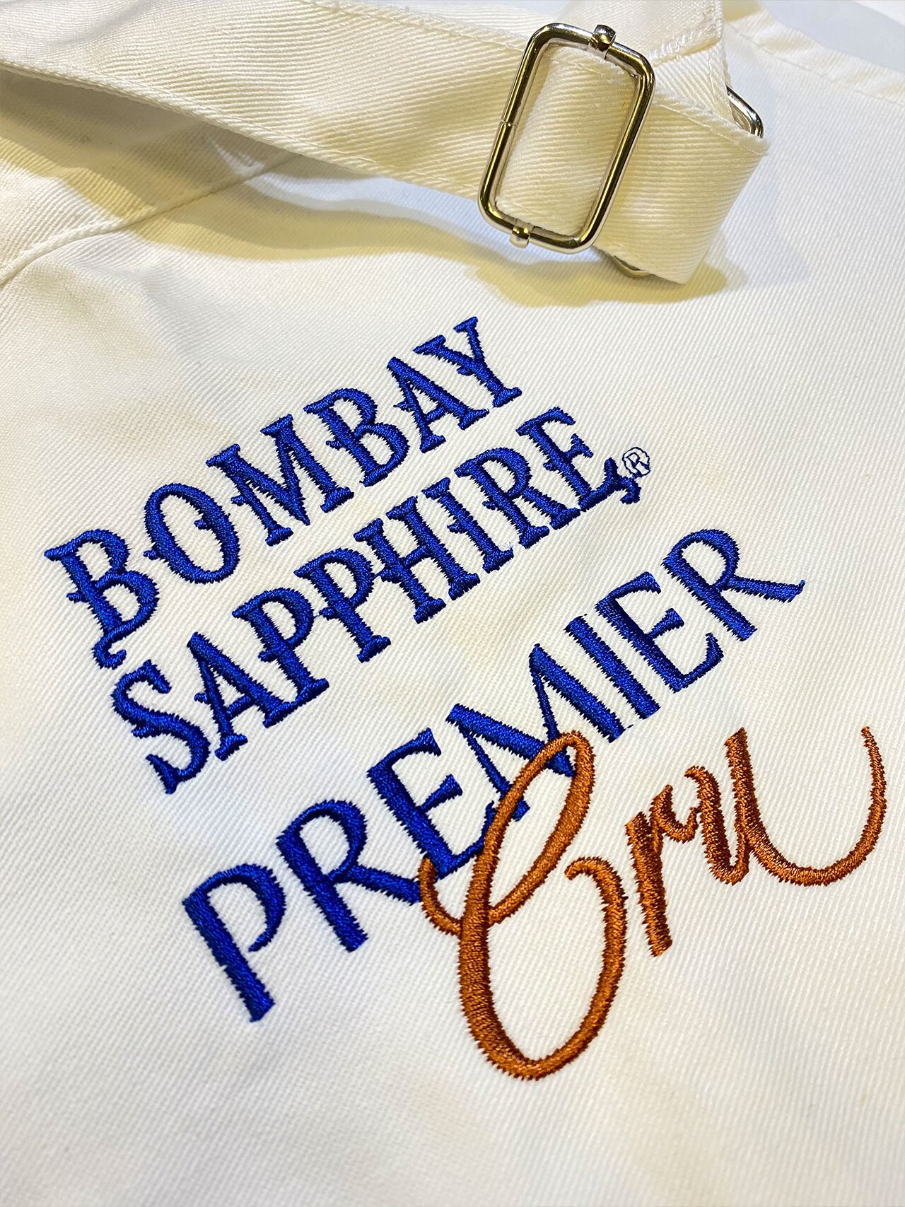 Bombay Sapphire Premier Cru embroidery