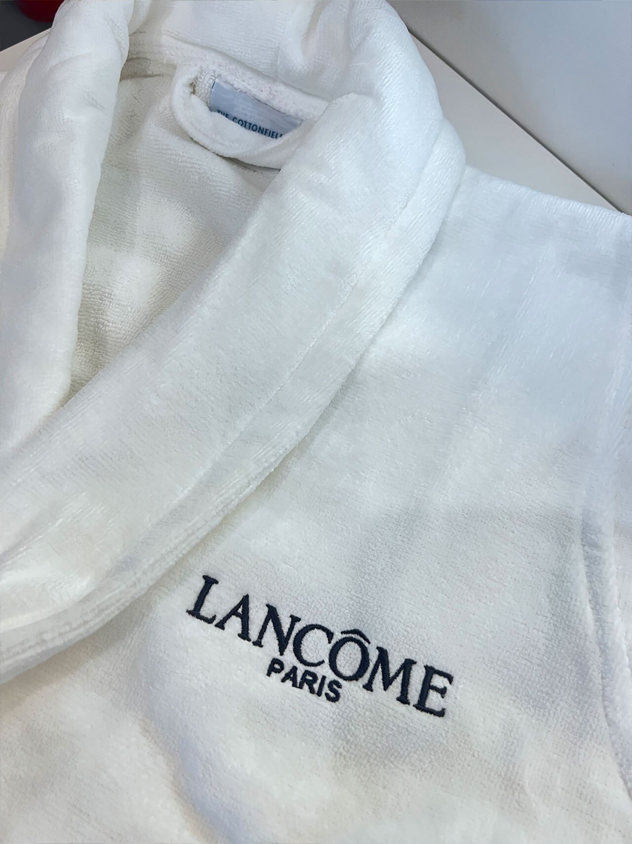 Lancôme Paris embroidered logo