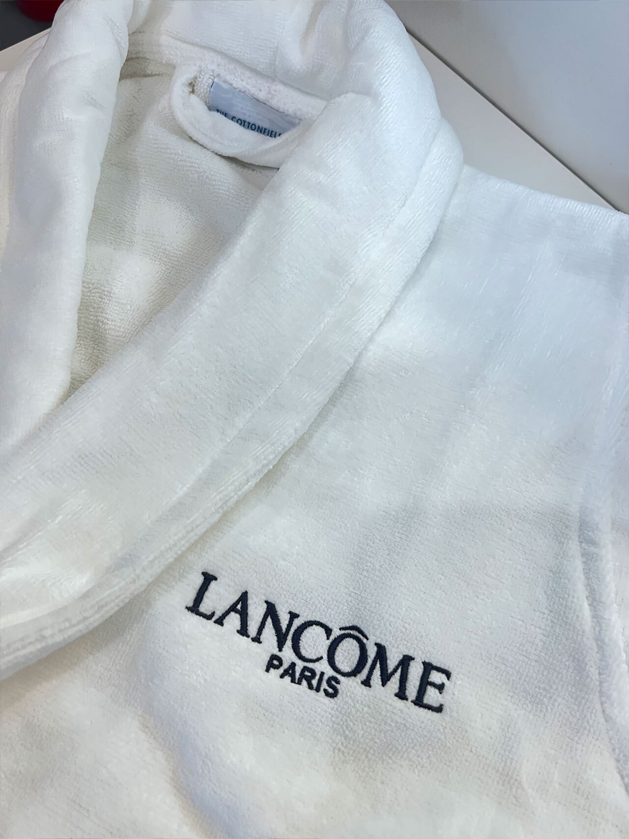 Lancôme Paris embroidered logo
