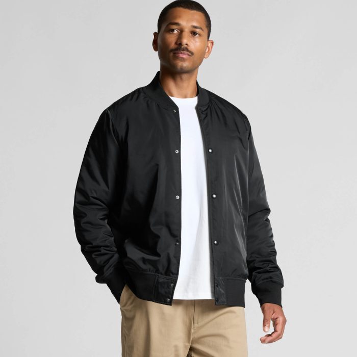 MENS COLLEGE BOMBER JACKET - 5511 - Image 3